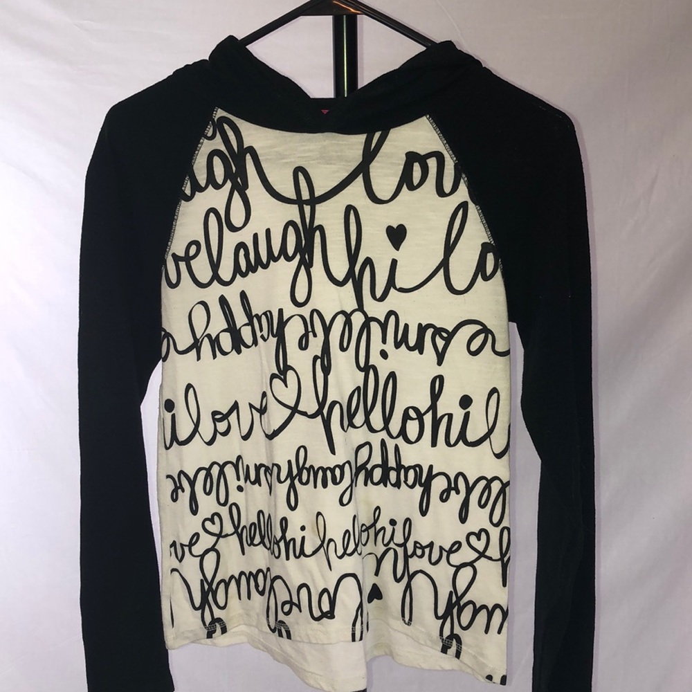 Girls Hooded Long sleeve shirt